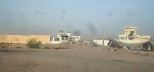 The IS Saadi Katiba base overrun today (Photo: social media)