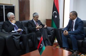 Peter Millett met the mysterious LIA Interim Steering Committee chairman Ali Mahmoud in Tripoli today (Photo: LIA Media Dept), 
