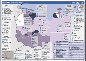 The latest UN Humanitarian Aid report to Libya paints a grim picture and says it is lacking funding (UNOCHA).