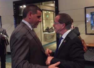 the PC's Ali Gatrani with UNSMIL chief Martin Kobler in Malta today (Photo: UNSMIL)