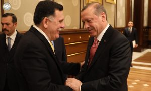 Faiez Serraj with Turkish President Recep Tayyip Erdogan (Photo: PC)
