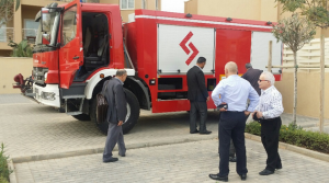 The UNDP delivered a new fire engine for Kikla last November (Photo: social media)