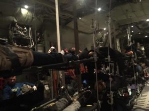 LNA wounded in stretcher cots aboard Italian hospital C-130 (Photo: Italian MoD)