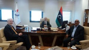 NOC chairman Sanalla met with the Libyan Businessmen Council (Photo: LBC).