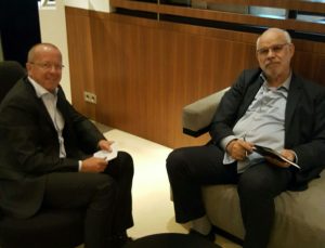 Martin Kobler with Emhemed Shouaib, first deputy president of the HoR (Photo: 