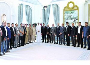 The rule of Qatar with the Bunyan Marsous delegation (Photo: Social media)