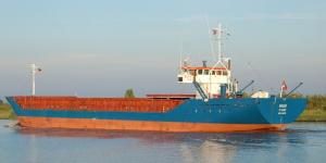 The Albanian cargo vessel ENVI 1 seized after itleft Zuwara (Photo: Vesselfinder.com)