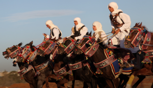 Libyan horses and horsemen in classic attire. (Archive photo)