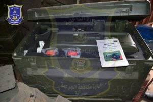 A huge hoard of IS weapons and ammunition was raided by Misrata forces (Misrata Anti Crime Unit).