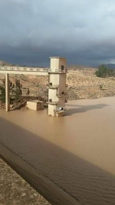 The water level has increased by 5.7 million cubic metersin the Mjenin dam overnight the GAWR has reported (Photo: GAWR ).