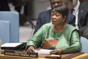 ICC prosecutor Fatou Bensouda at the UNSC today (Photo: UN)