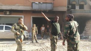 Saiqa commander Wanis Bukhamada in Sidi Akribesh this week ({Photo: Social media)