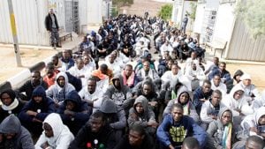 Migrants at a detention centre in Libya (Photo: Human Rights Watch)