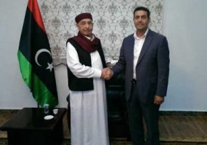 Sayeh with HoR president Ageela Saleh yesterday