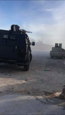 Monday's inter-militia fighting in at Tripoli's Mitiga airport (Photo: RADA).