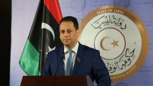 Mohamed Sallak, the spokesperson for the head of the PC, Faiez Serraj said that Libya's oil export stoppage caused by the handover of the oil crescent by Hafter's LNA to the parallel eastern NOC (Photo: Presidency Council).