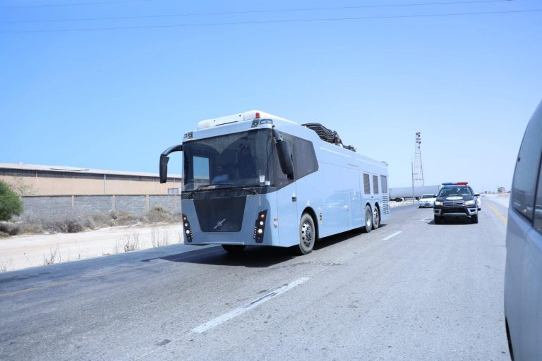Non-intrusive U S  scanning vehicle arrives Libyan Tunisian border